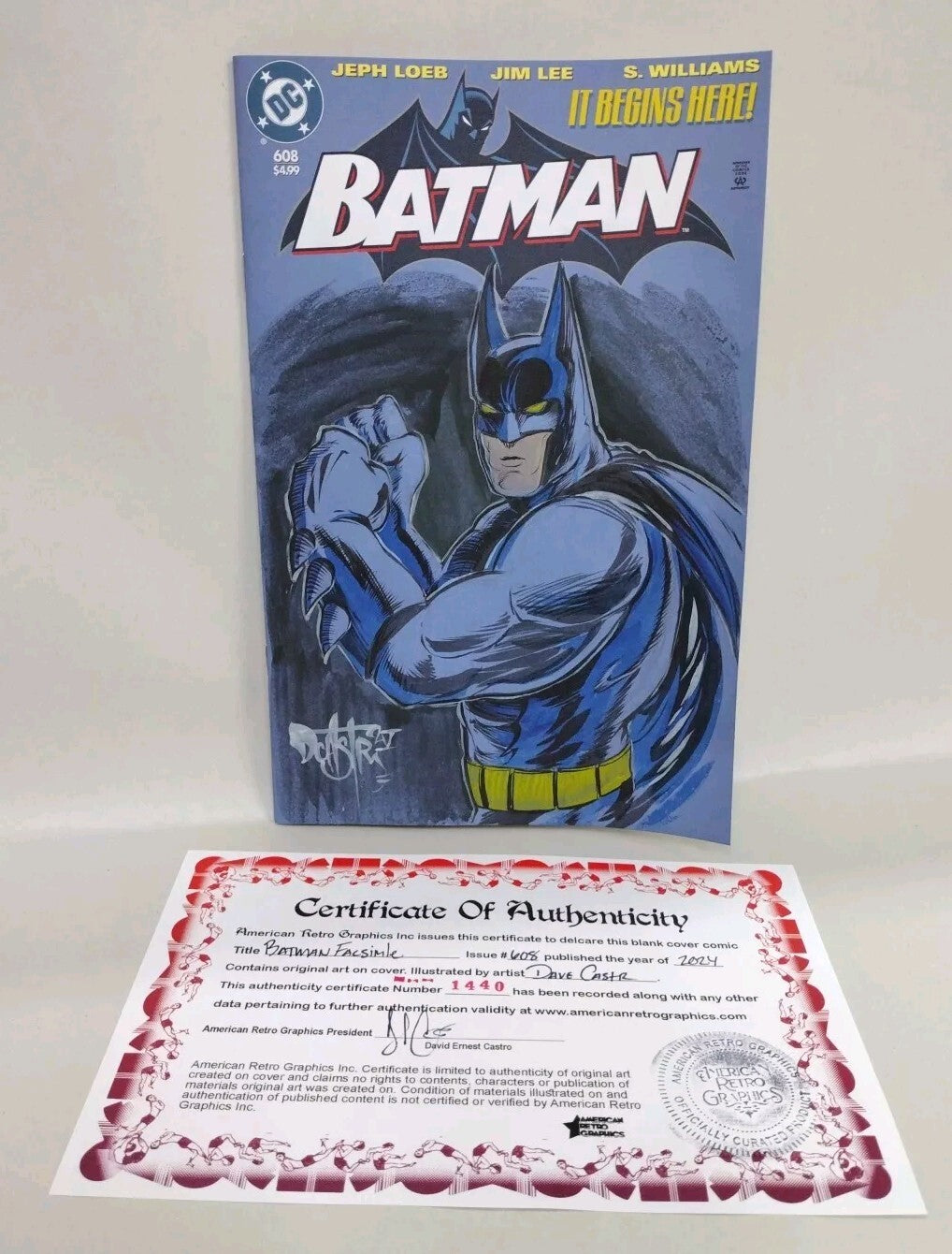 Batman 608 Facsimile Edition (2025) DC Comic Sketch Cover W Original DCastr Art