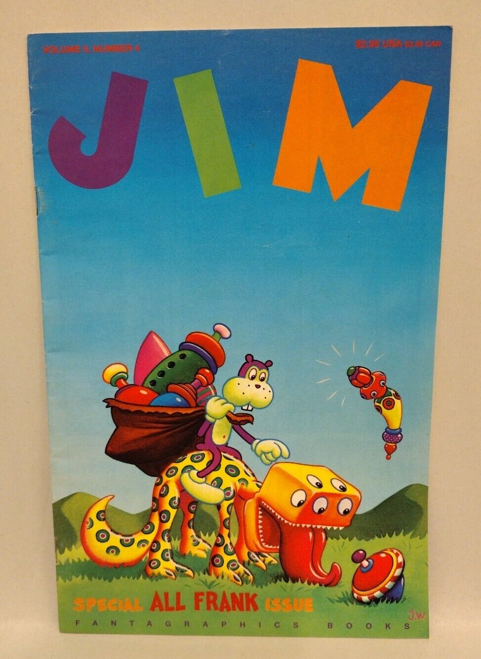 JIM Vol 2 (1994) Fantagraphics Comic Lot Set #2 3 4 Jim Woodring Frank