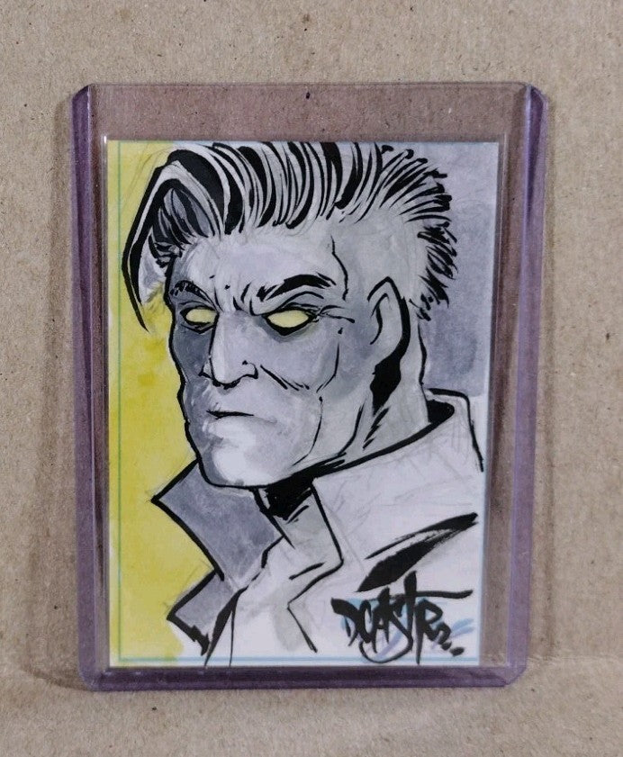 Dave Castr Crusin (2025) OAC Sketch Card W Original Stone Man Art ACEO