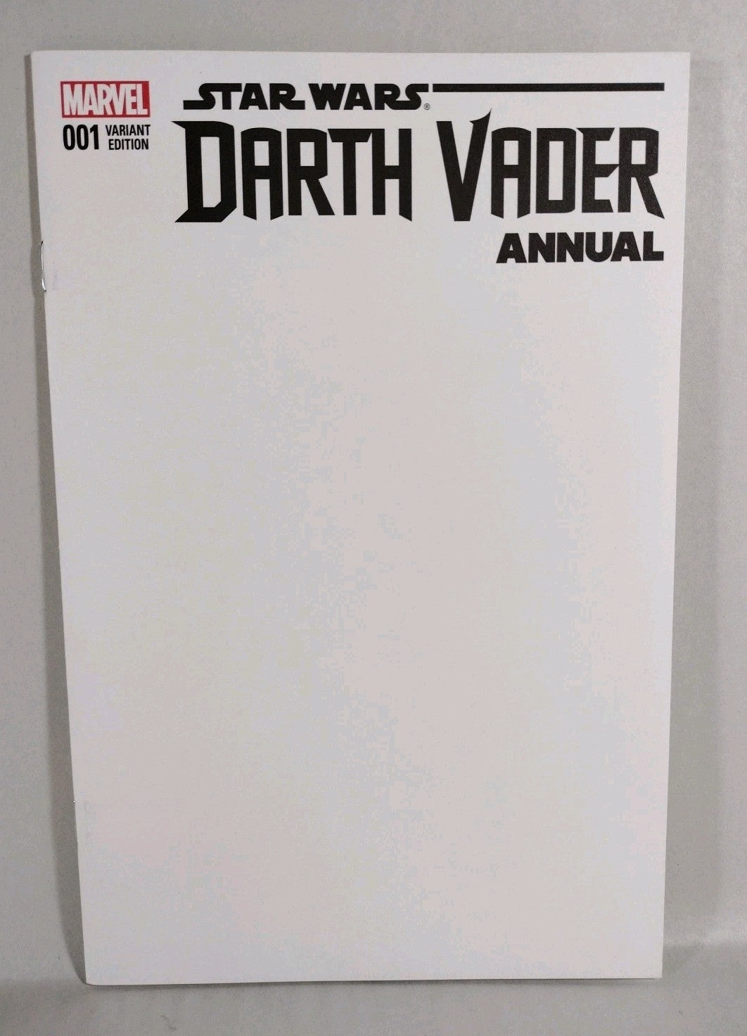 Darth Vader Annual #1 (2015) Marvel Blank Sketch Variant Cover Star Wars VF
