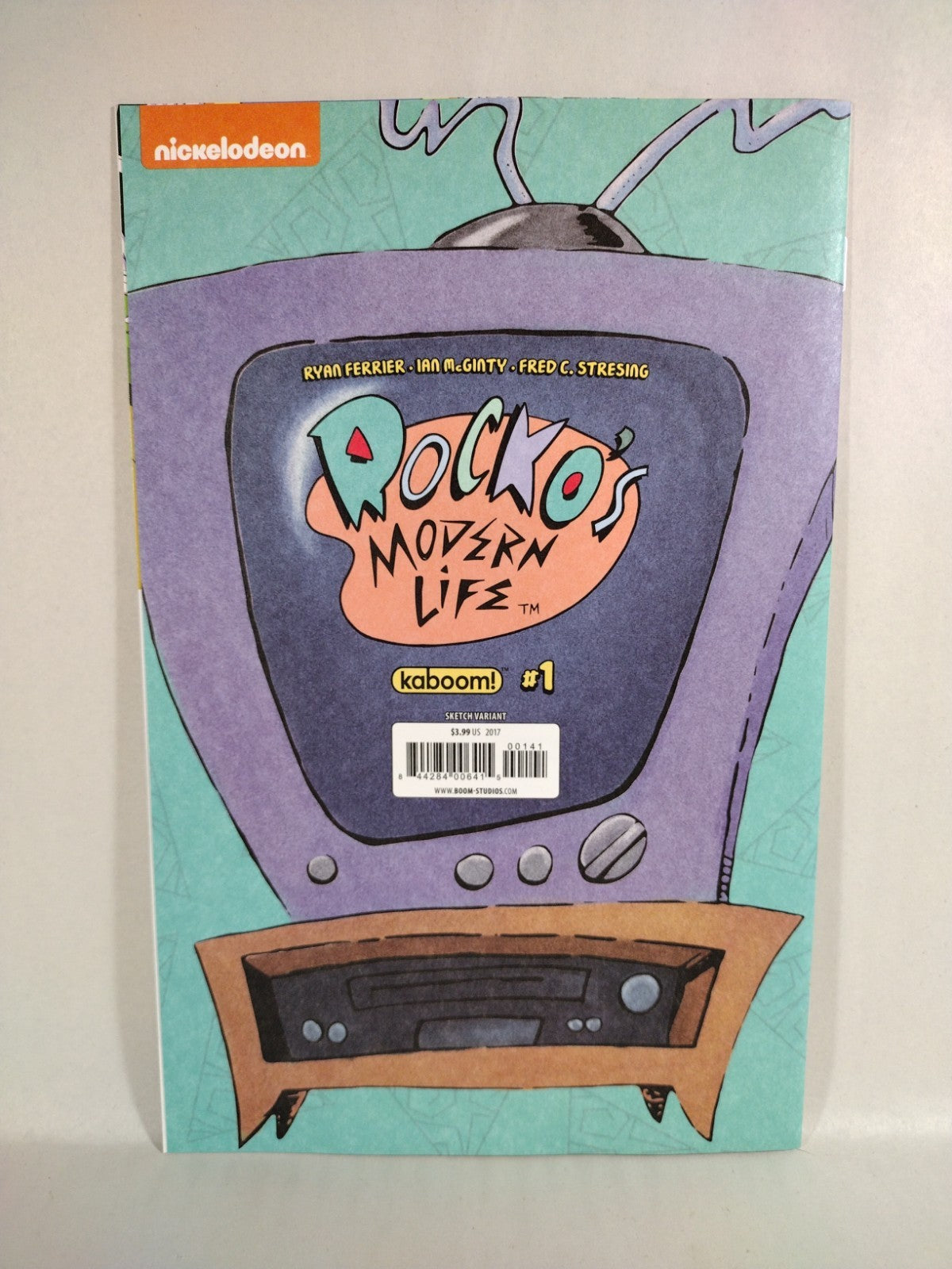 Rocko's Modern Life #1 (2017) Boom Studios Blank Sketch Variant Cover Comic NM