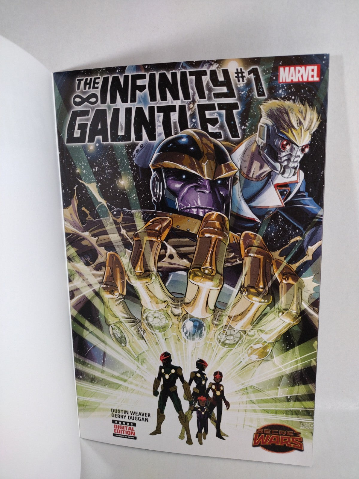 Infinity Gauntlet #1 (2015) Marvel Blank Sketch Variant Cover Comic NM