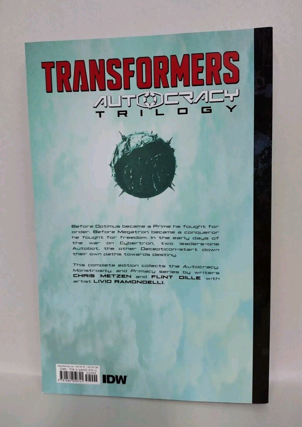 Transformers Autocracy Trilogy (2018) IDW Trade Paperback 1st Print New