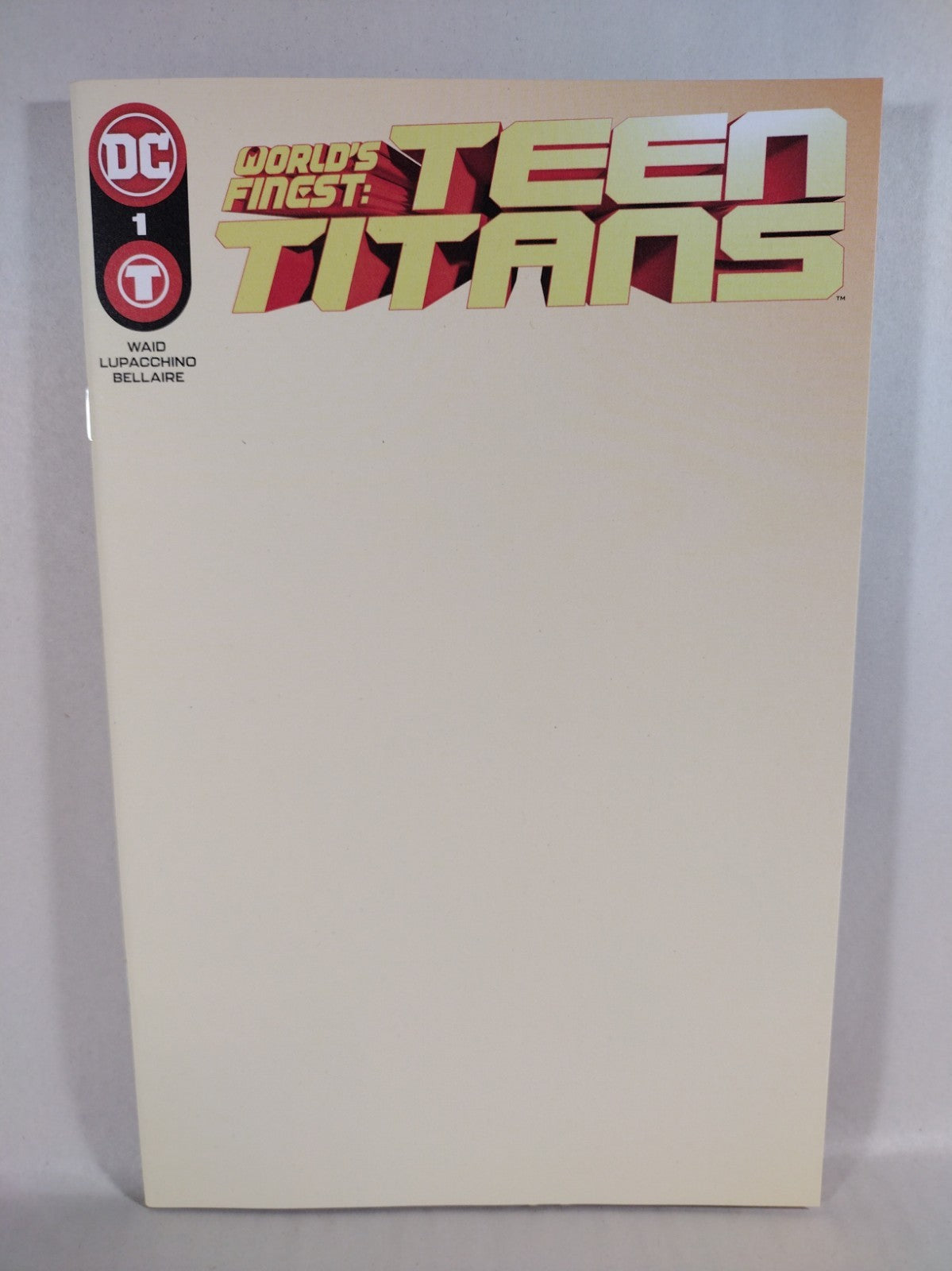 World's Finest Teen Titans #1 (2023) DC Comics Blank Sketch Variant Cover Comic