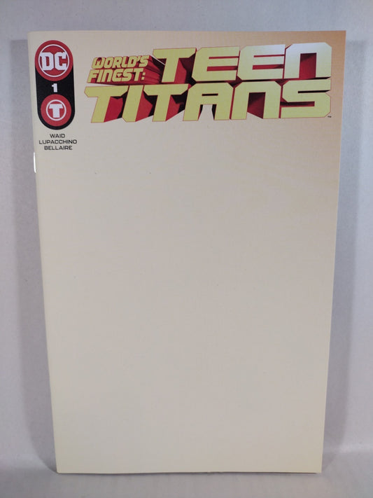 World's Finest Teen Titans #1 (2023) DC Comics Blank Sketch Variant Cover Comic
