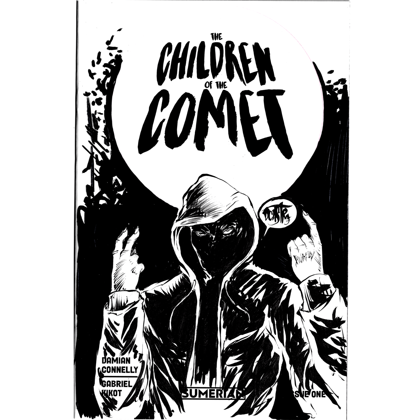 CHILDREN OF THE COMET #1 Blank Variant Cover Comic 2023W Original Art Dave Castr