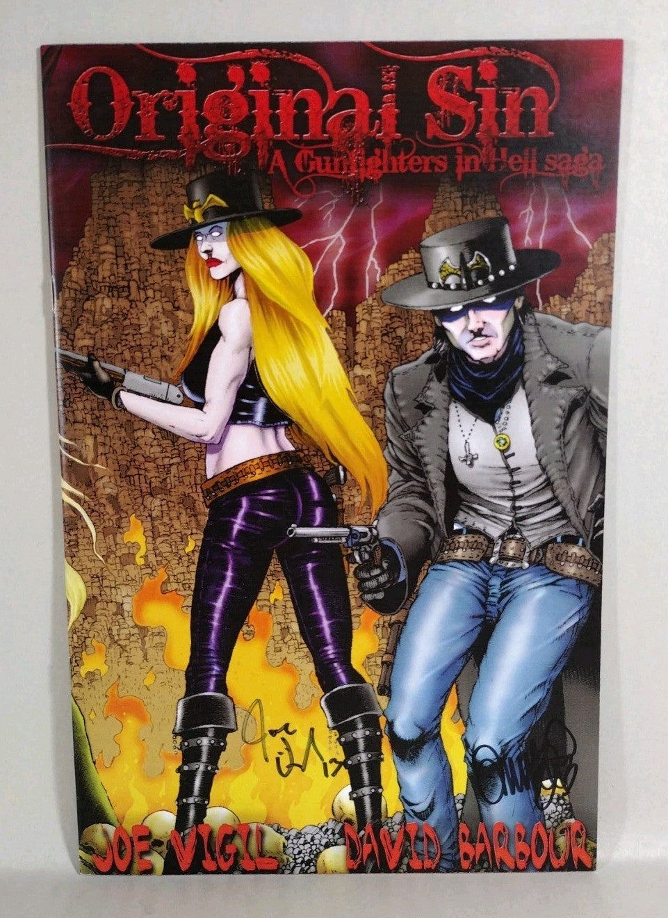 Original Sin (2012) Complete Wild Angels Comic Set #1 2 3 Signed Joe Tim Vigil