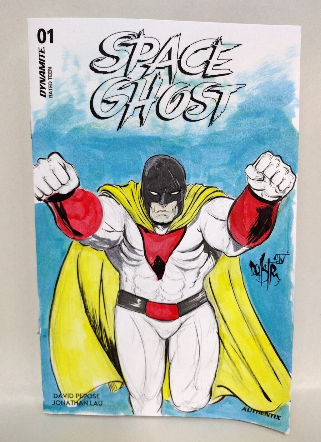 Space Ghost #1 (2024) Dynamite Comic Sketch Var Cover W Original Dave Castr Art