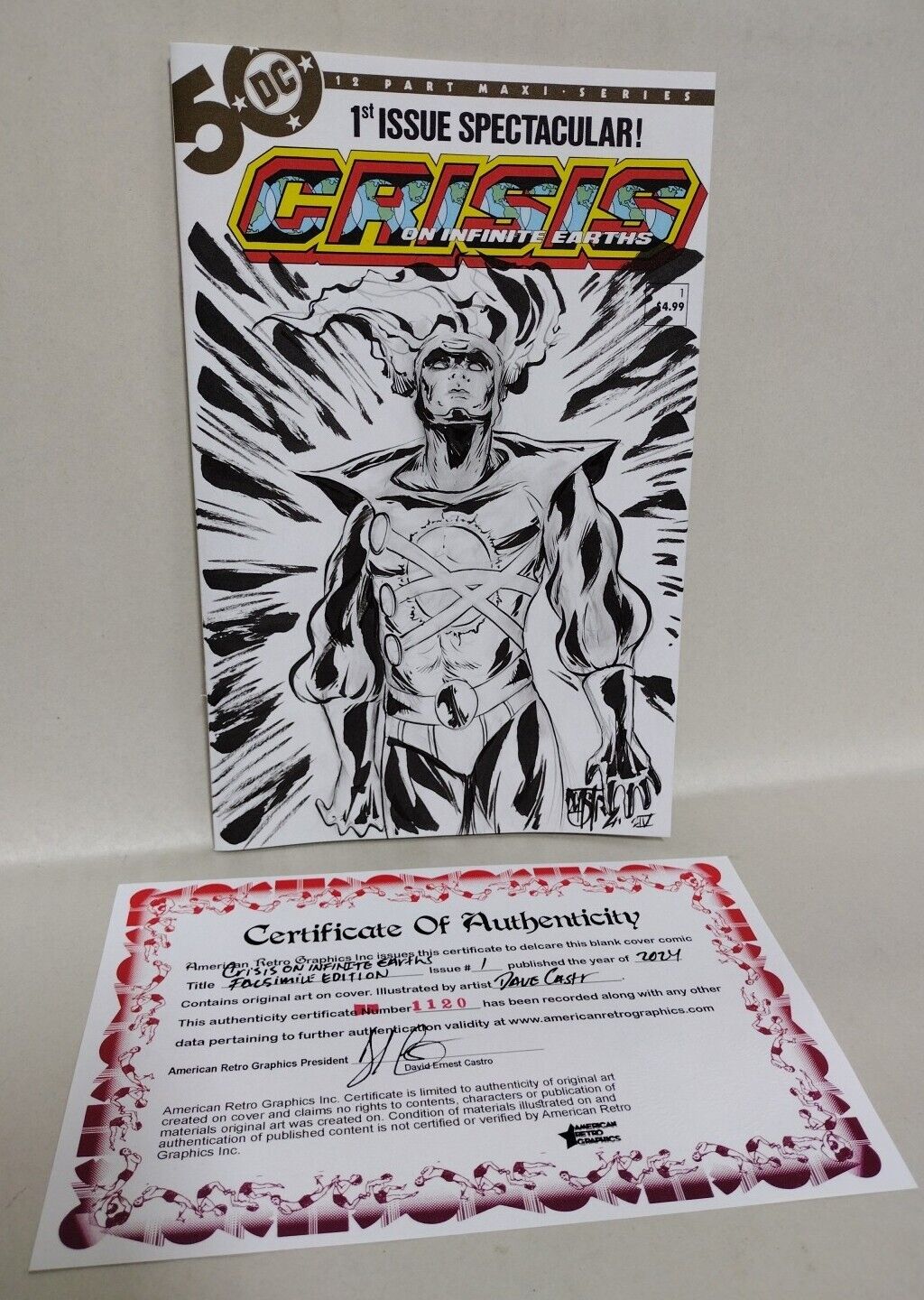 Crisis On Infinite Earths #1 (2024) DC Comic Variant Sketch Cover W Original Art