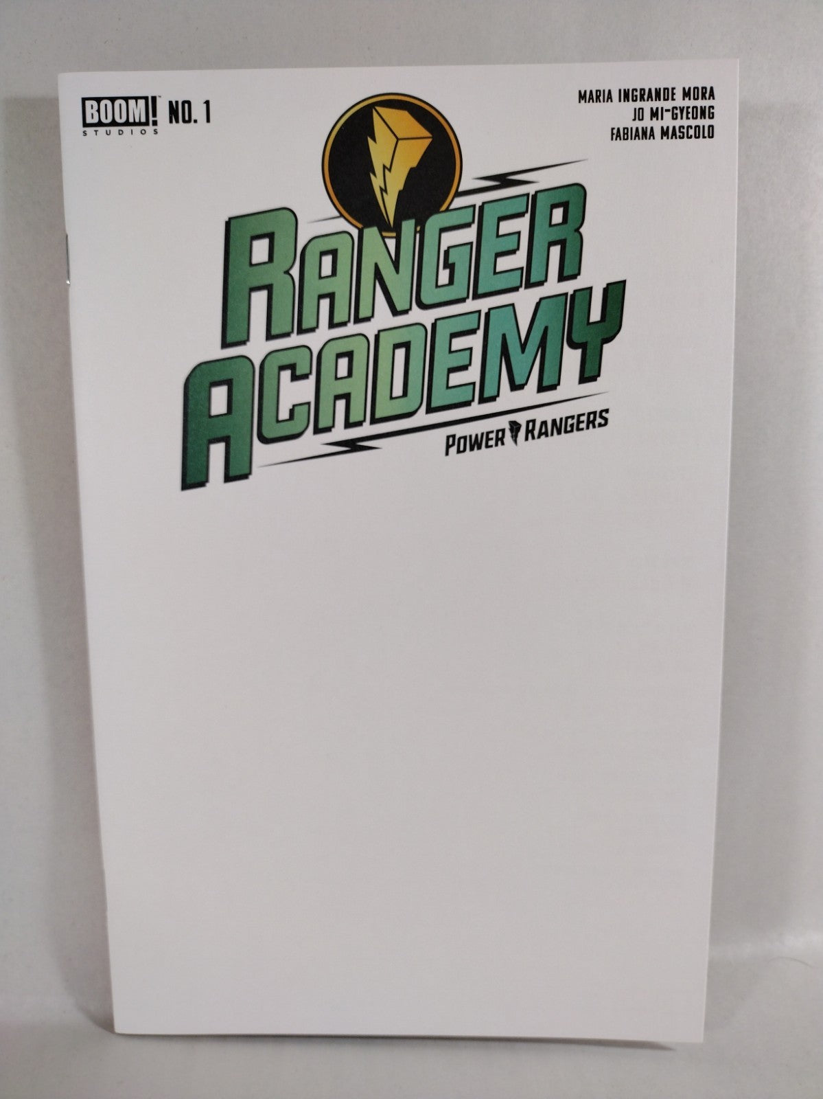 RANGER ACADEMY #1 (2023) MMPR Boom Studios Blank Sketch Cover Variant Comic NM