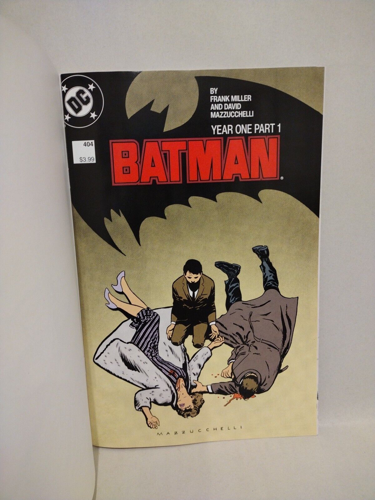 Batman #404 Comic Year One Facsimile Blank Cover Comic W Original Dave Castr Art