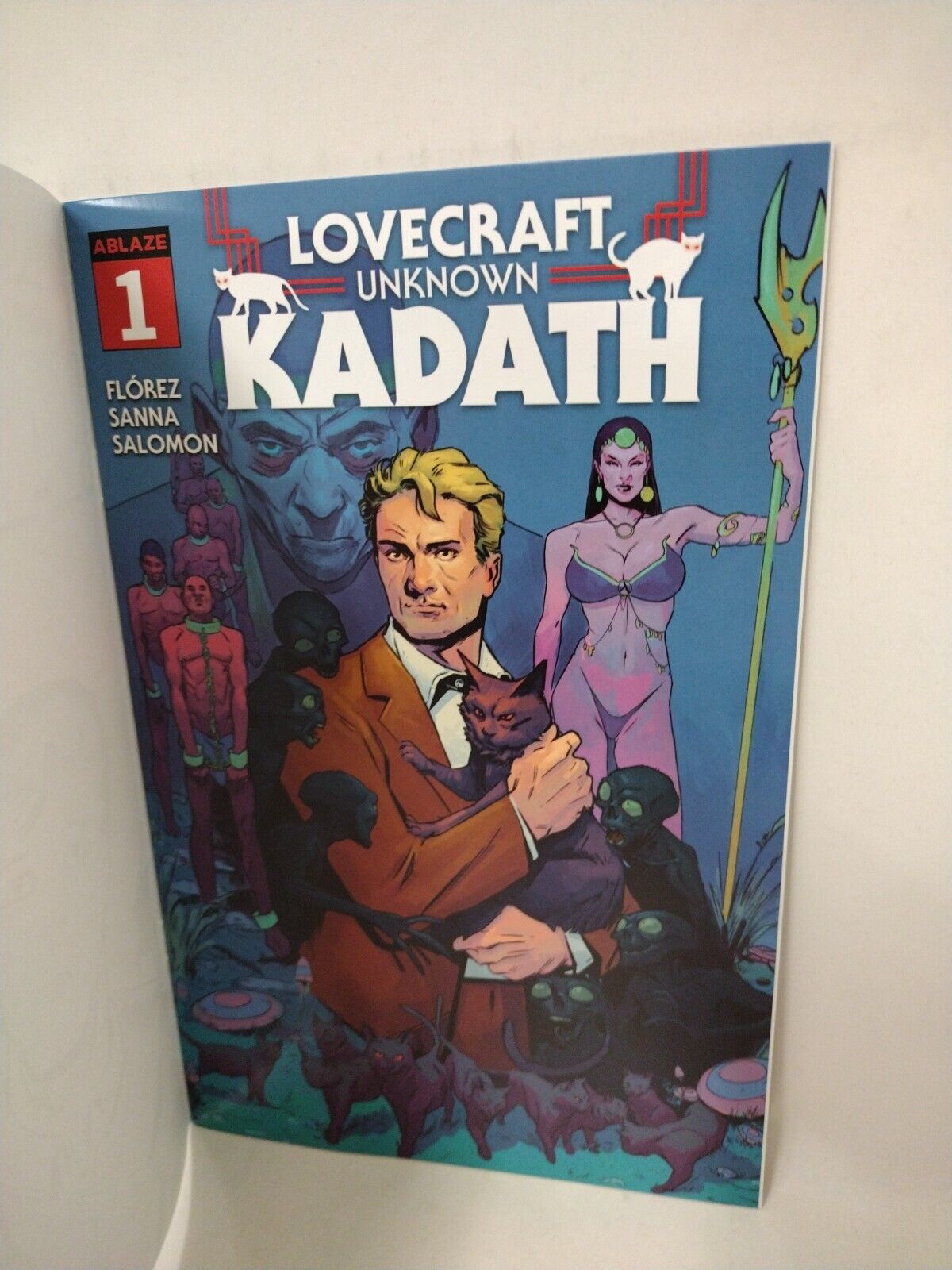 Lovecraft Unknown Kadath #1 Comic Blank GID Cover w Original Dave Castr Art COA