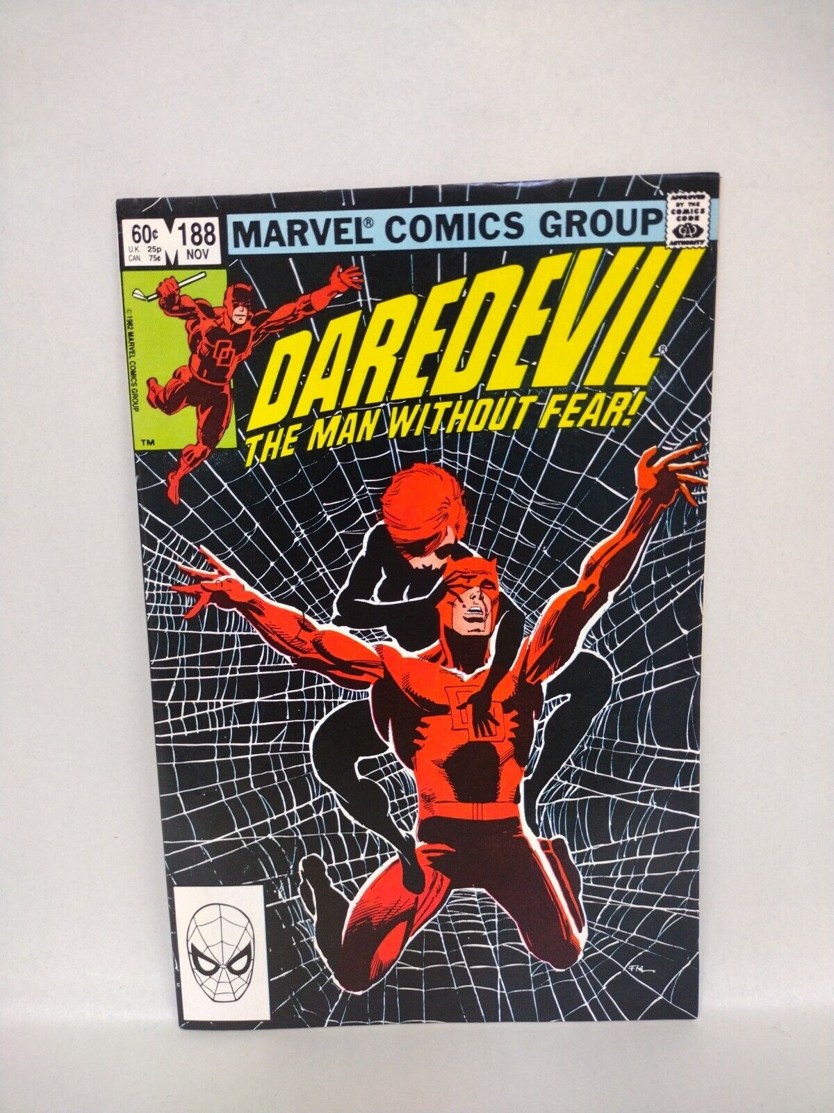 Daredevil (1982) Marvel Comic Lot Set #185 186 187 188 Frank Miller Black Widow