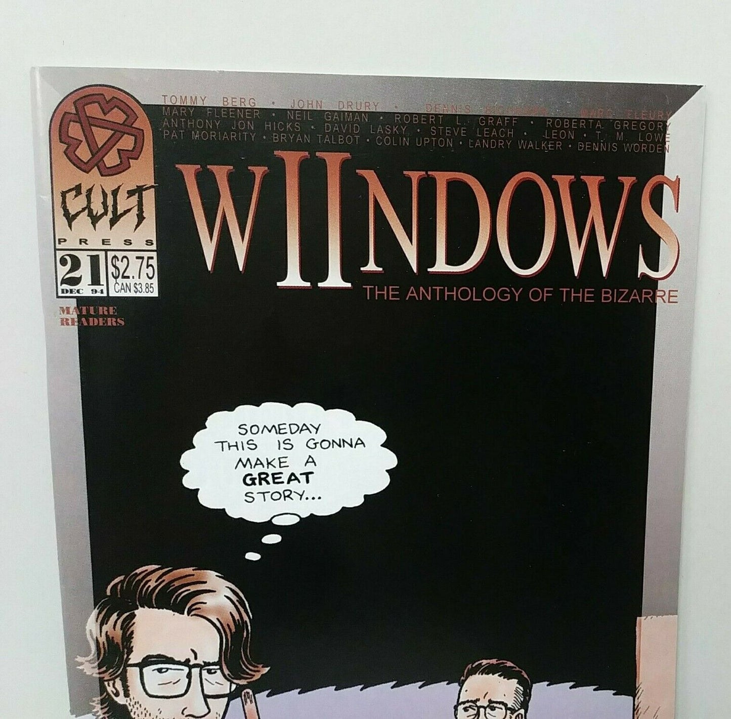 Wiindows (1994) #21 Cult Press Comic Ed Bubaker Low Life Neil Gaiman Autobiograh