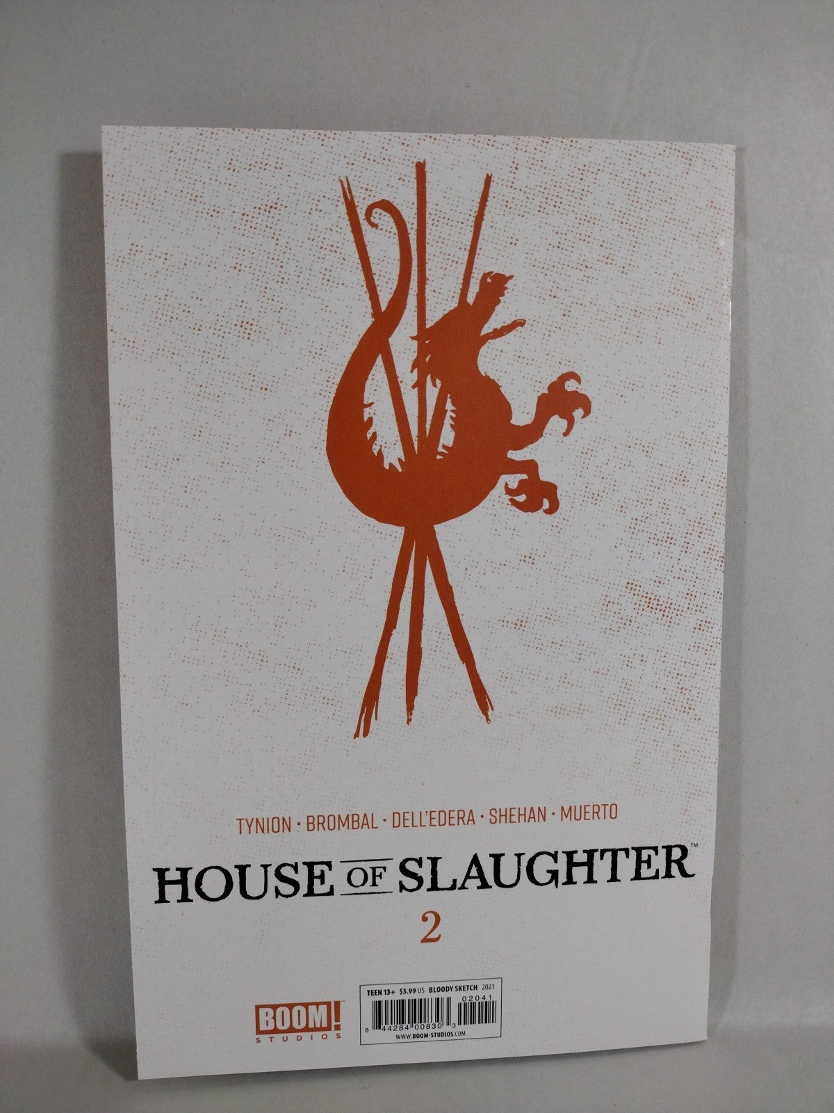 House Of Slaughter #2 (2021) Boom Bloody Sketch Blank Cover Variant Comic New NM