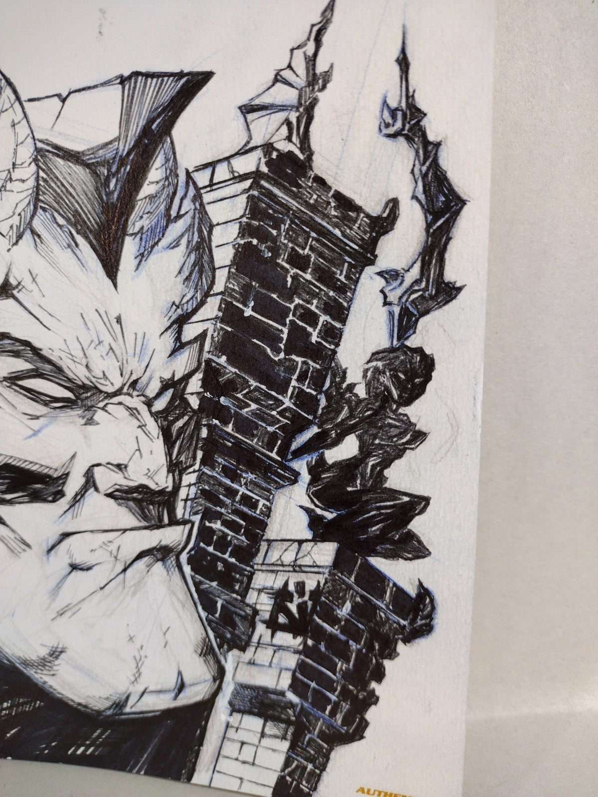 GARGOYLES Dark Ages #1 Dynamite Sketch Cover Comic w Original JAG Goliath Art