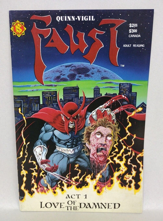 Faust Love Of The Damned 1 (1988) Northstar Publishing Comic 2nd Print Tim Vigil