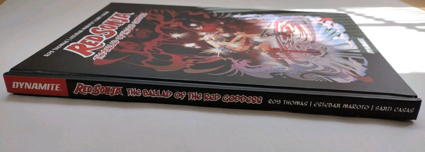 RED SONJA Ballad Of The Red Goddess 2nd Print Estaban Maroto Unread Oversized HC