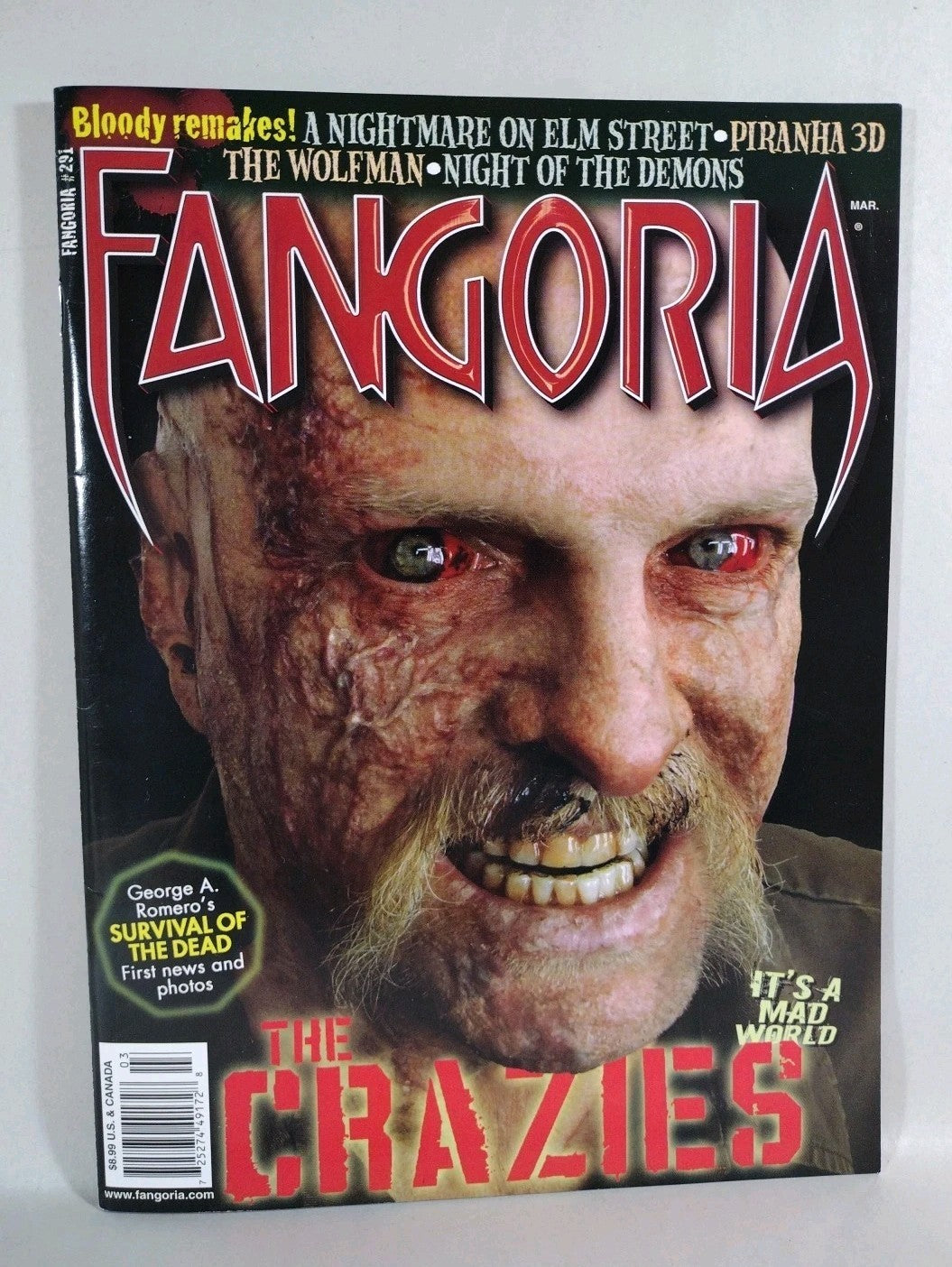 FANGORIA Magazine #291 (2009) The Crazies ANMOES Piranha 3D Night Is The Demons