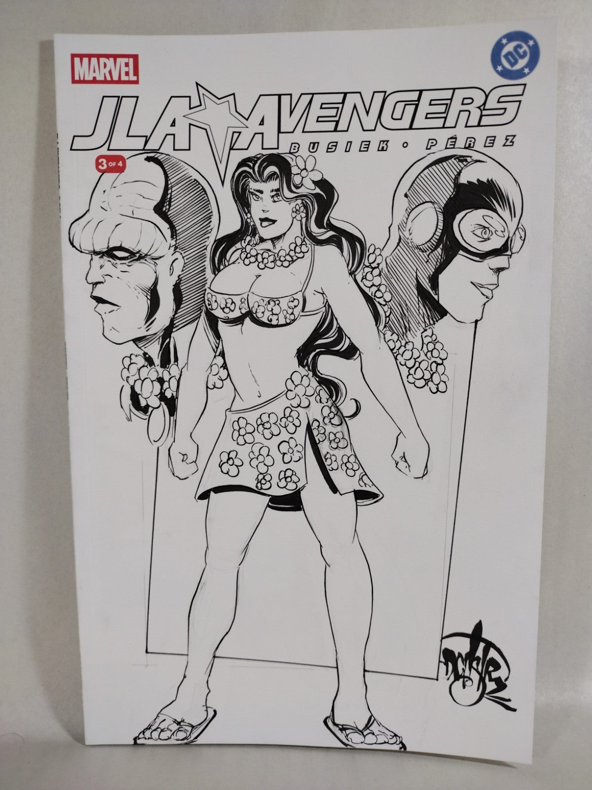 JLA Avengers #3 (2026) DC Marvel Facsimile Sketch Variant W Original DCastr Art