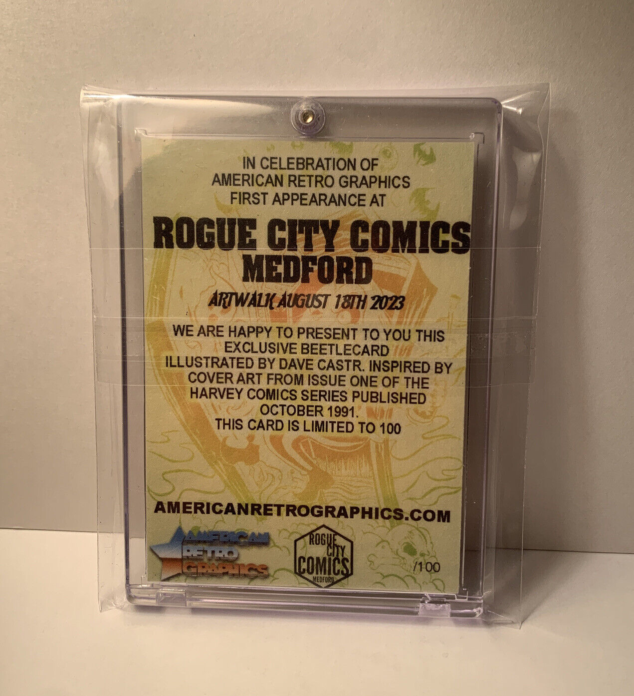 Beetlejuice Card ARG Rogue City Comics Medford Exclusive Trading Card Signed #