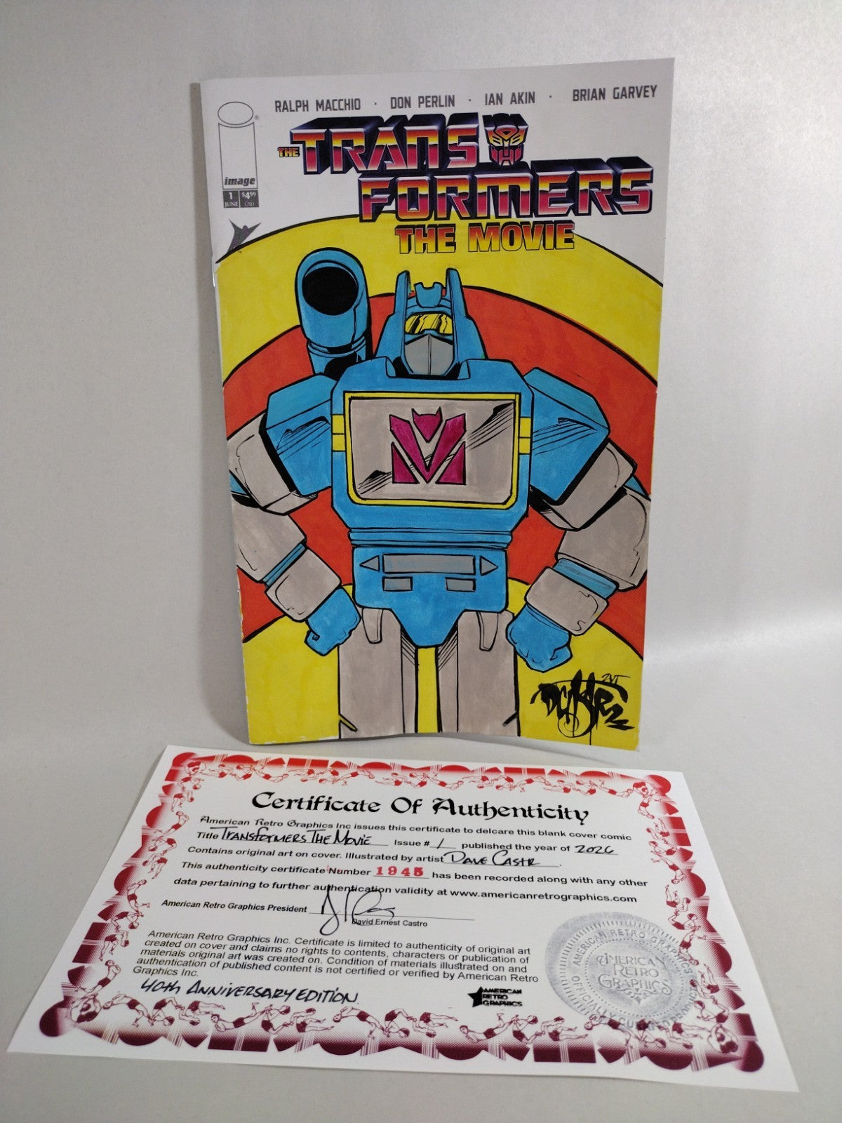 Transformers Movie Facsimile 1 Image Comic 2026 Sketch Var W Original DCastr Art