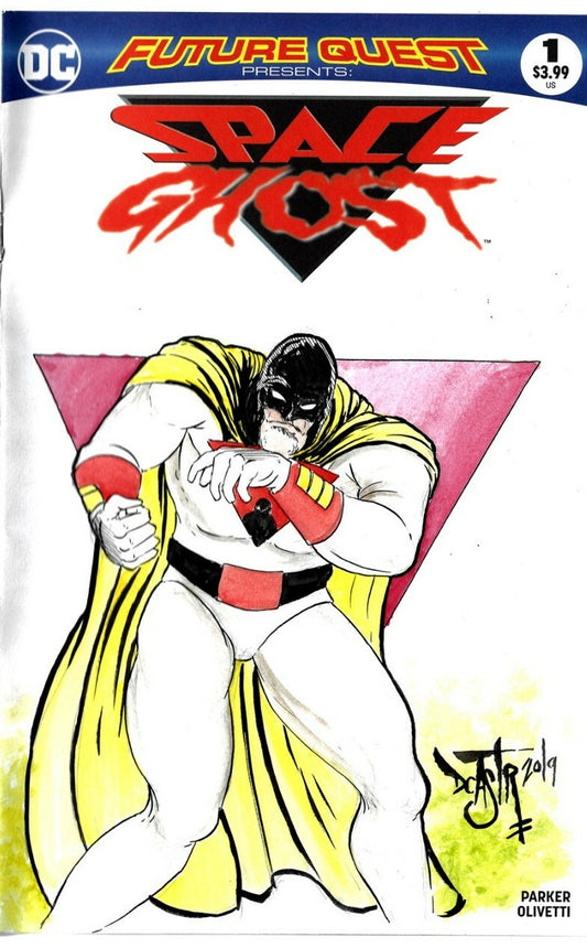 Future Quest Space Ghost 1 (2017) DC Sketch Variant Comic W DCastr Original Art
