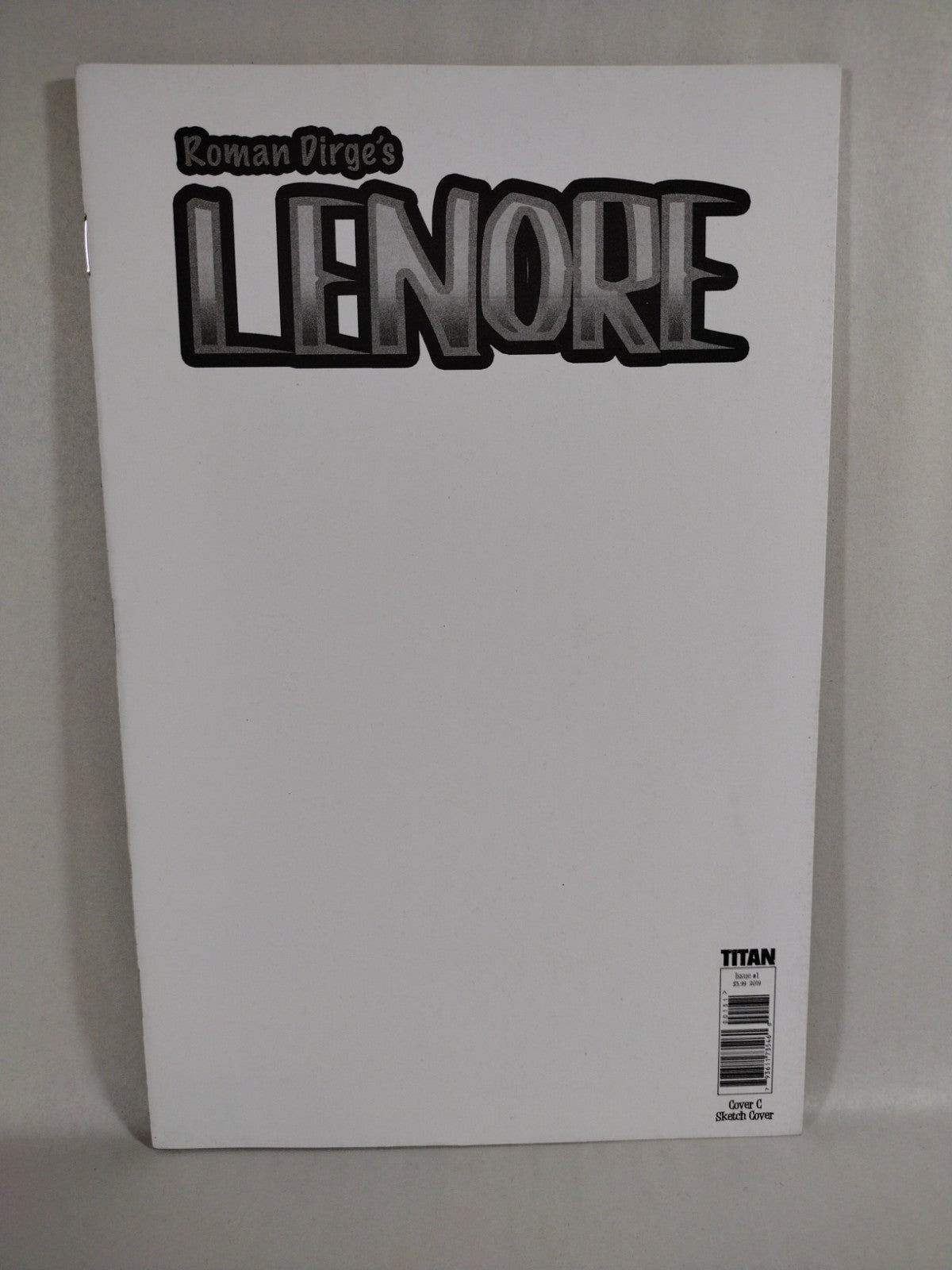 Lenore #1 (2019) Roman Dirge Titan Comic Blank Sketch Cover Variant NM