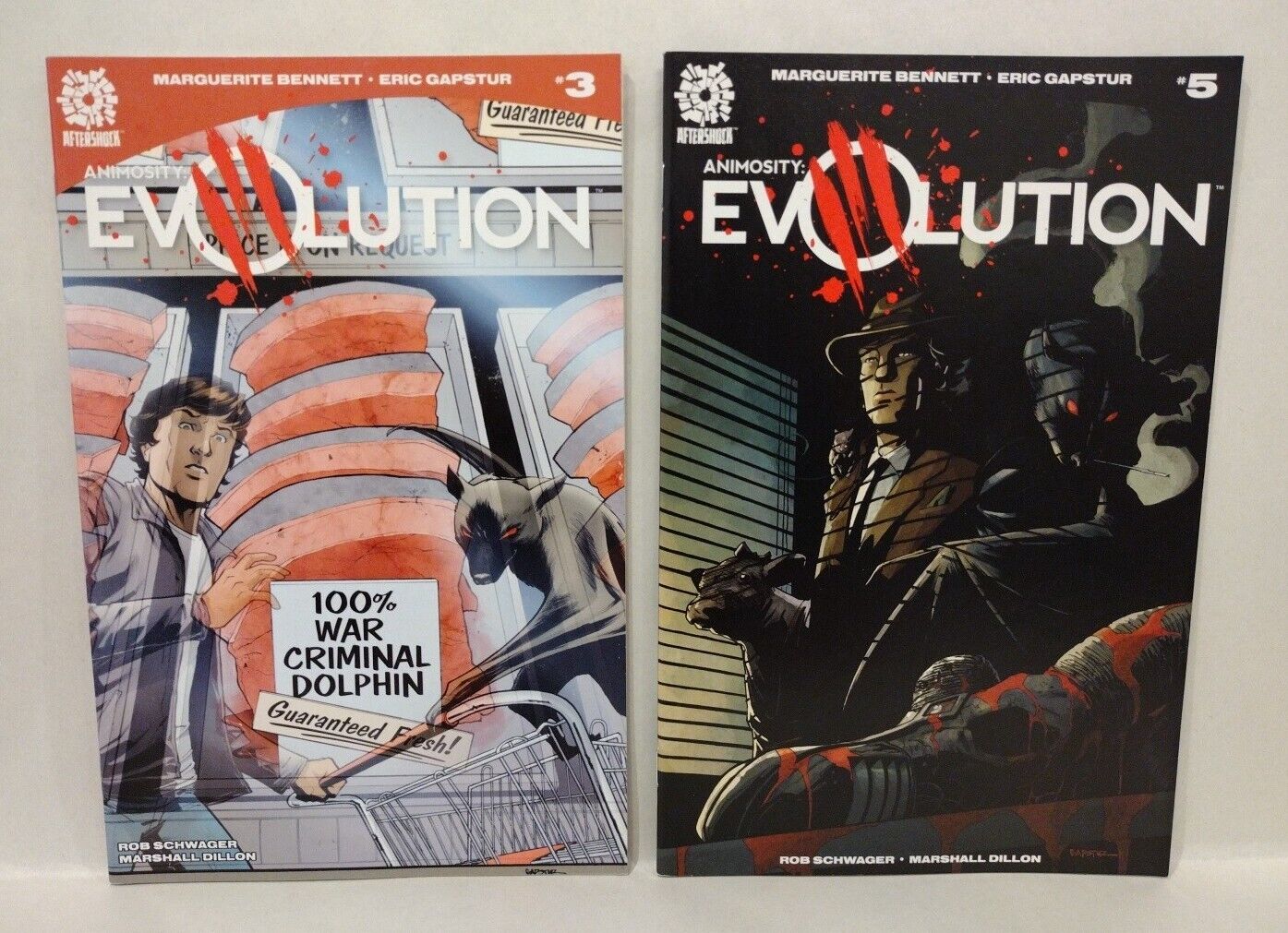 Animosity Evolution (2017) Aftershock Comic Lot Set #1-3 5-10 Rise #1-3 Bennett