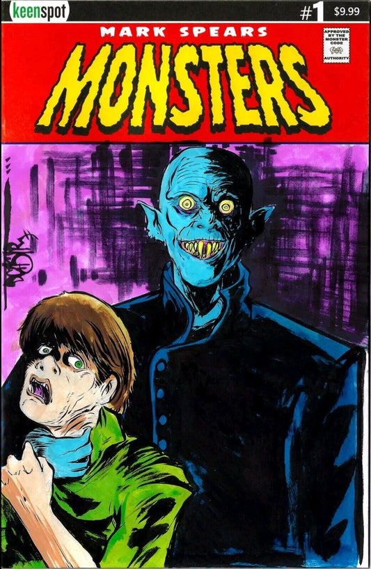 Mark Spears Monsters #1 (2024) Keenspot Comic Sketch Cover Var W Original Art