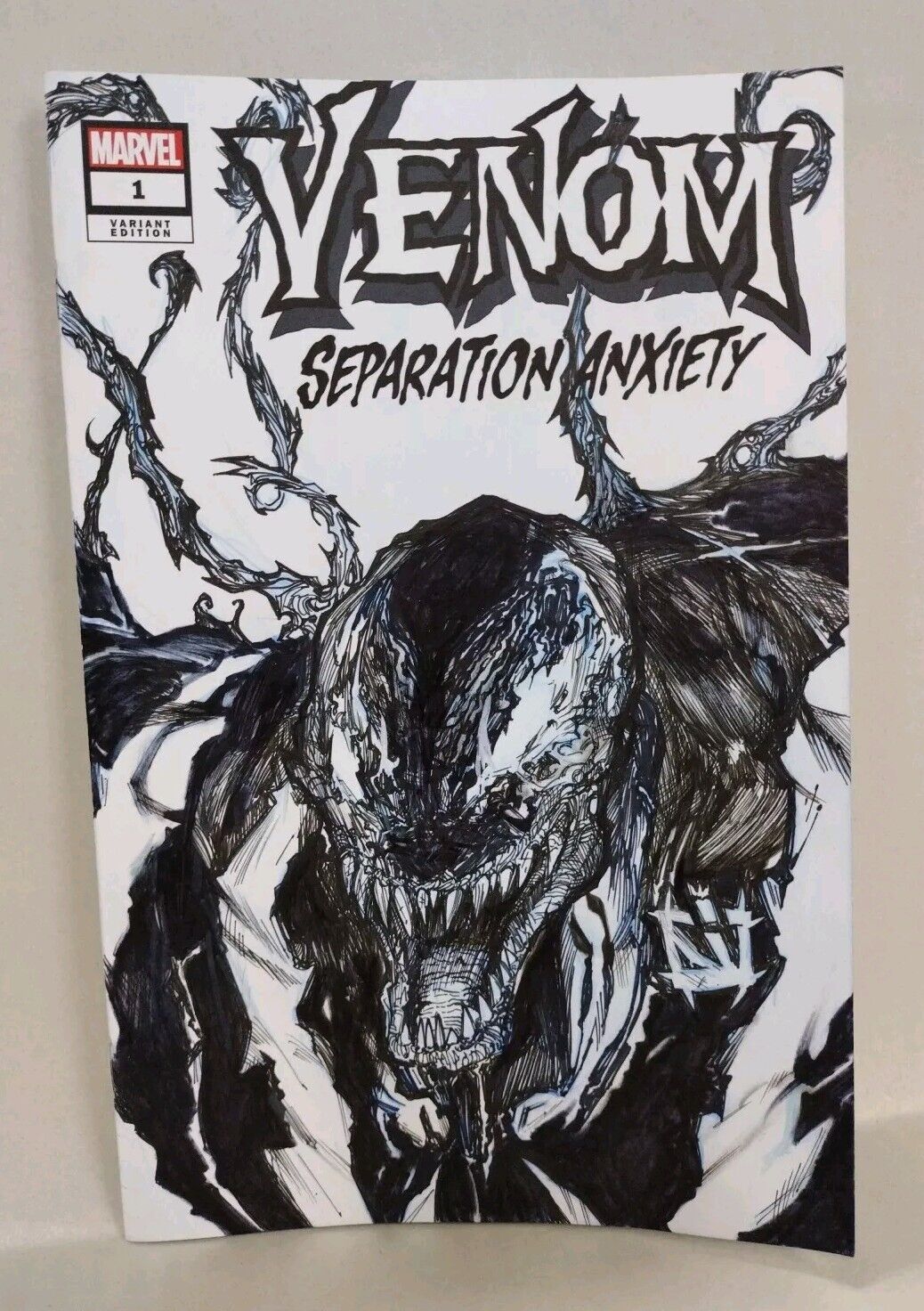 VENOM Separation Anxiety #1 (2024) Marvel Sketch Var W Original Jose Guillen Art