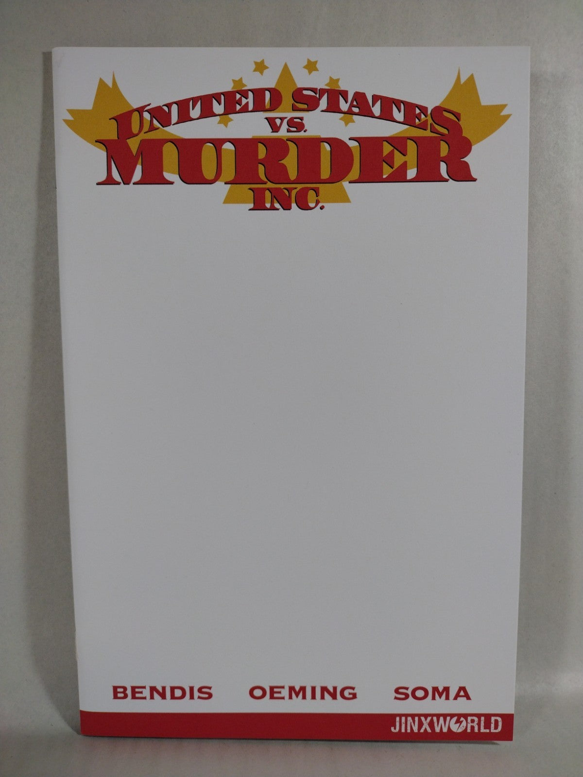 United States vs Murder Inc #1 (2018) DC Jinxworld Blank Sketch Cover Comic NM