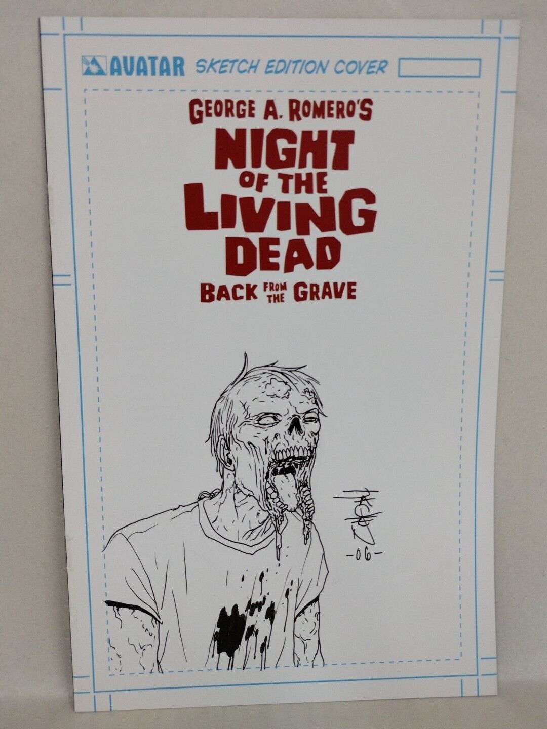 Night O/T Living Dead Back From The Grave 1 Variant W Original Jacen Burrows Art