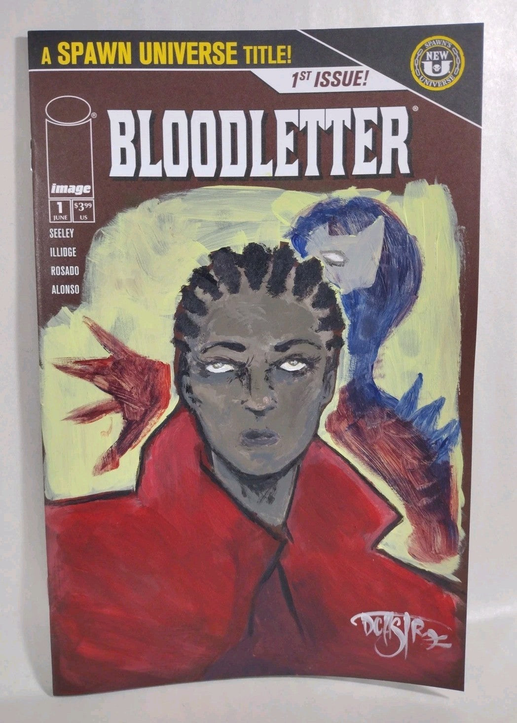 Bloodletter #1 (2025) Image Comic Sketch Cover Variant W Original Dave Castr Art