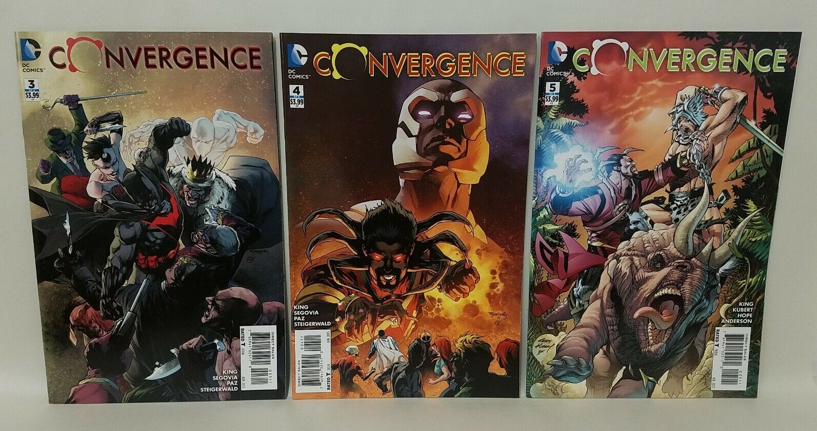 Convergence (2015) #0 1-8 VF/NM Complete DC Comic Set Lot  Jeff King