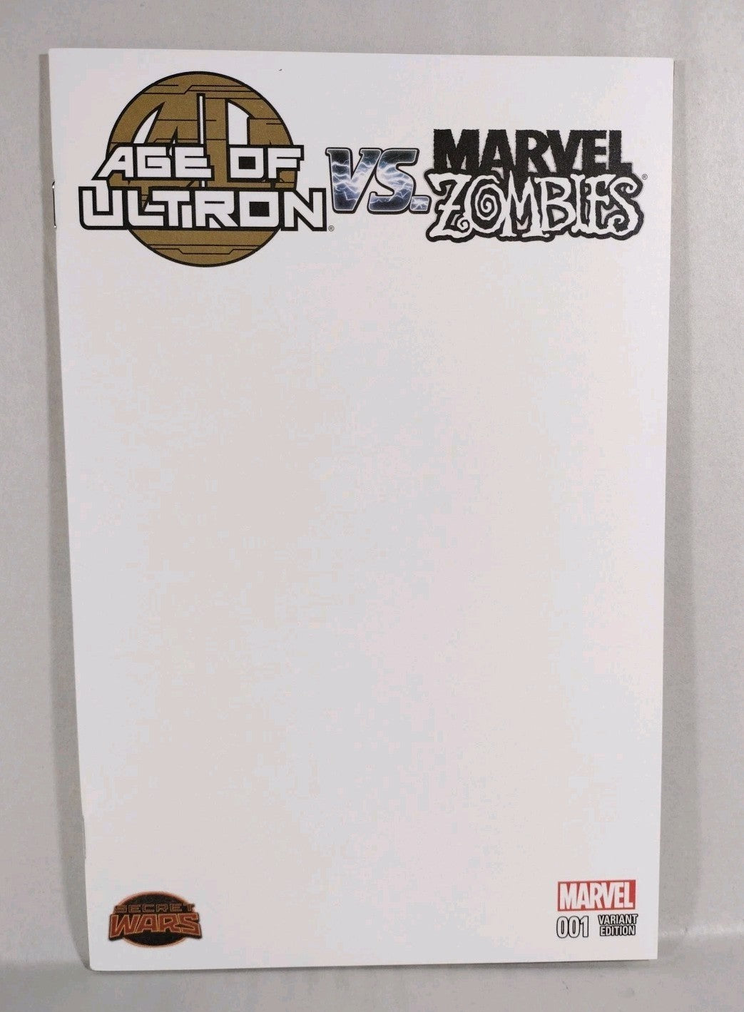 Age Of Ultron Vs Marvel Zombies #1 (2015) Marvel Comic Blank Variant Cover NM