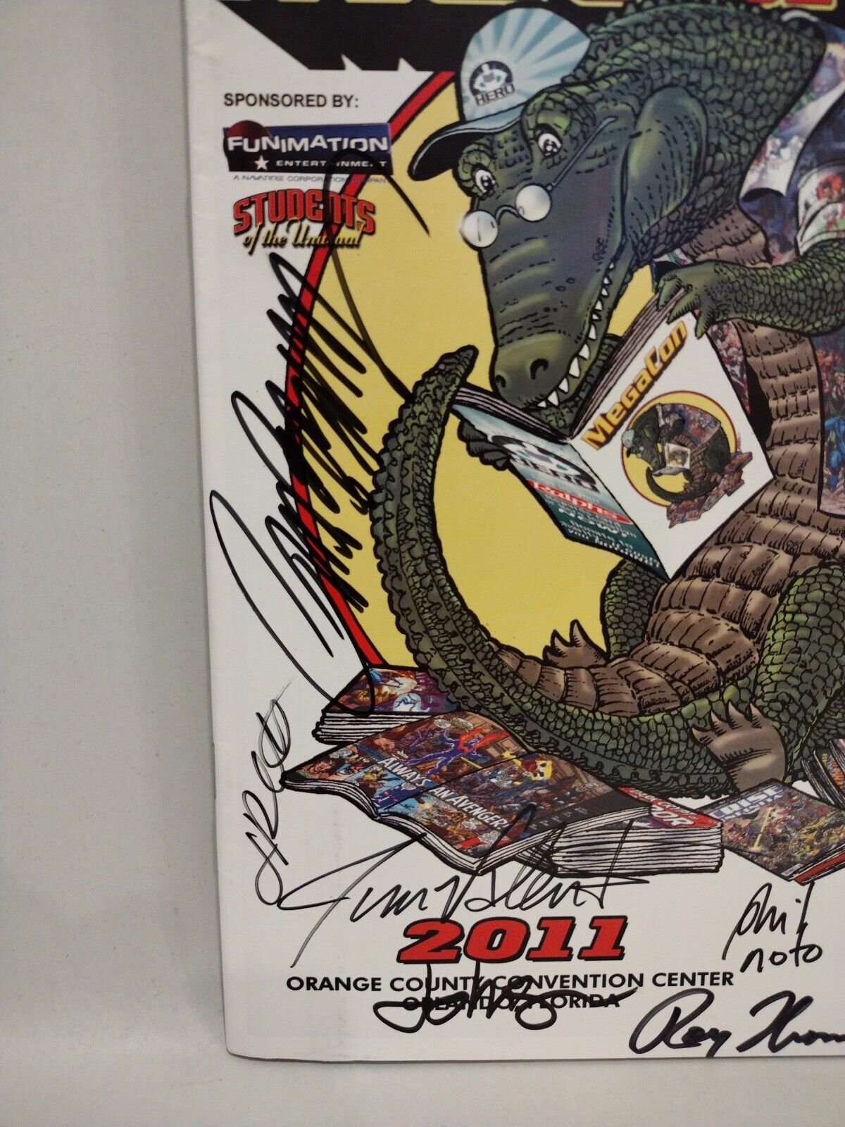 MegaCon Comic Convention 2011 Program Signed 10x J Scott Campbell Roy Thomas +