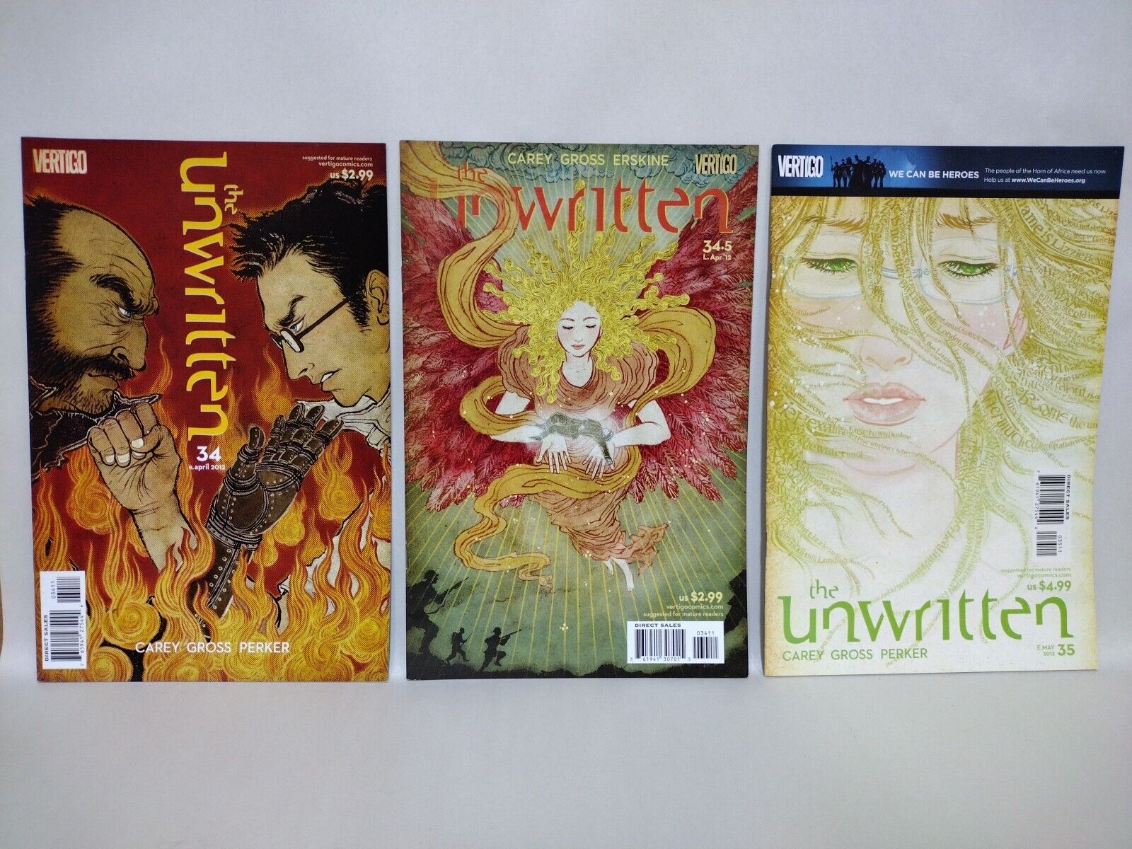 The Unwritten (2009) Vertigo Comic Lot Set #1-41 + 33.5 34.5 35.5 Mike Carey 