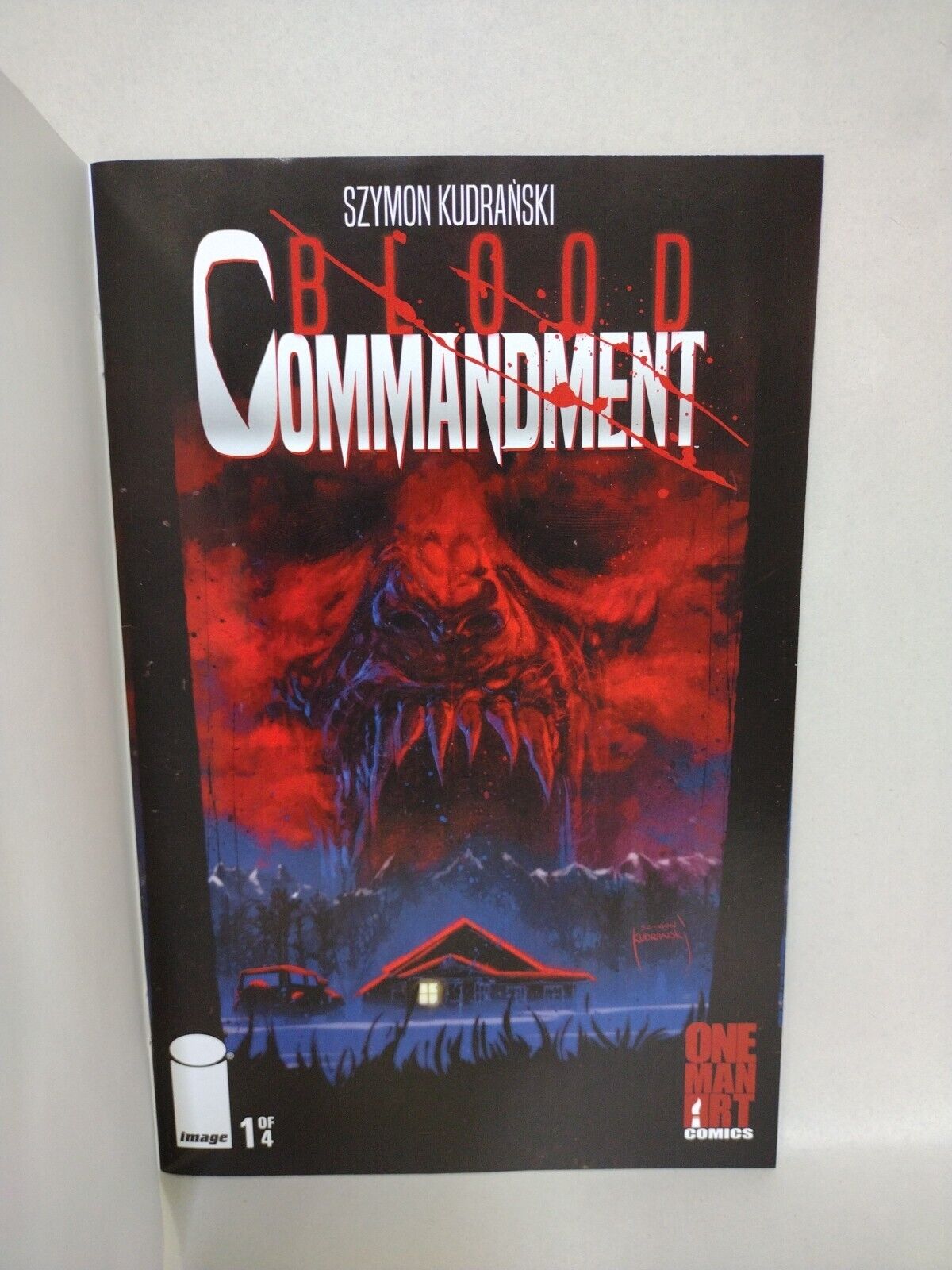 Blood Commandment 1 (2023) Image Comic Cover Sketch Variant Comic W Original Art