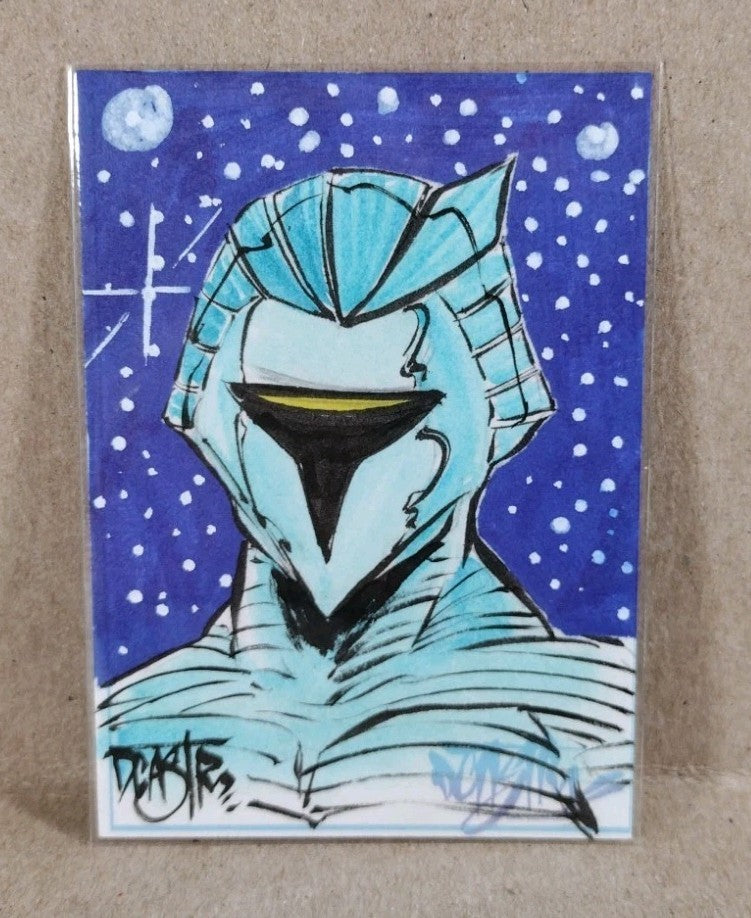 Dave Castr Crusin (2025) OAC Sketch Card W Original Silverhawks Quicksilver Art