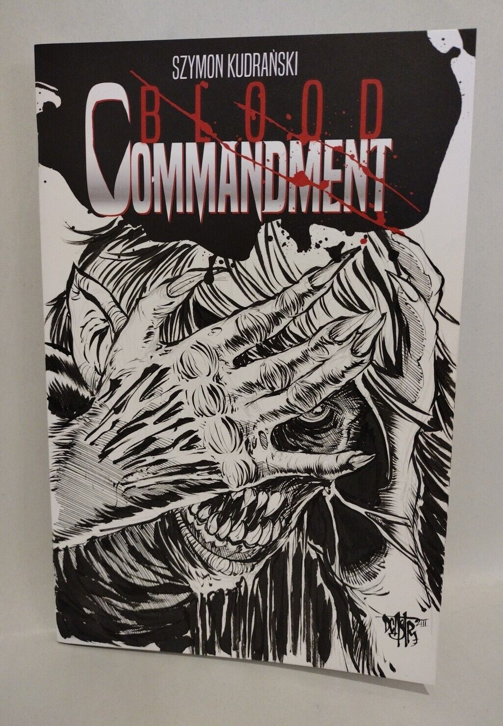 Blood Commandment 1 (2023) Image Comic Cover Sketch Variant Comic W Original Art