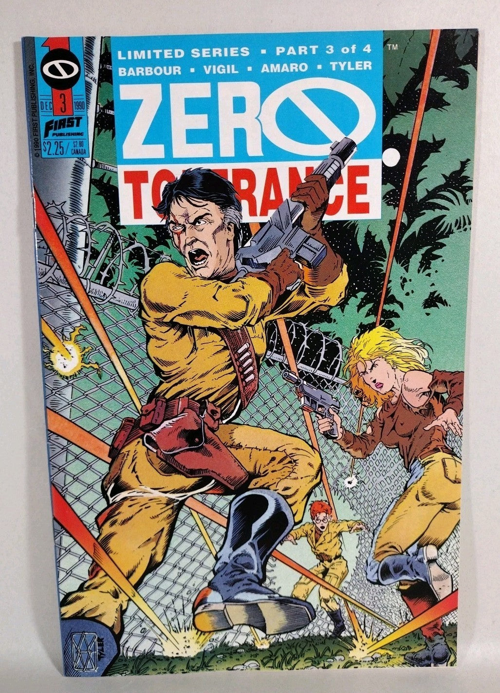 Zero Tolerance 1990 Complete First Comic Series 1 2 3 4 Tim Vigil David Barbour
