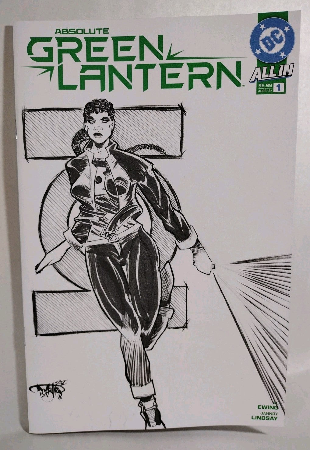 Absolute Green Lantern #1 (2025) DC Sketch Variant Cover W Original DCastr Art