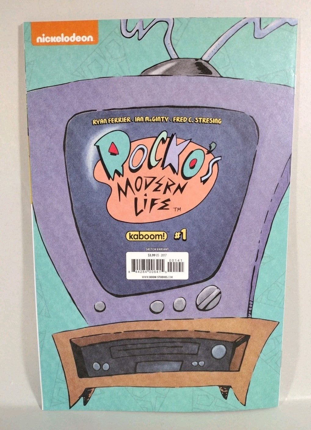 Rocko's Modern Life #1 (2017) Boom Comic Sketch Cover W Original Jevin Loop Art