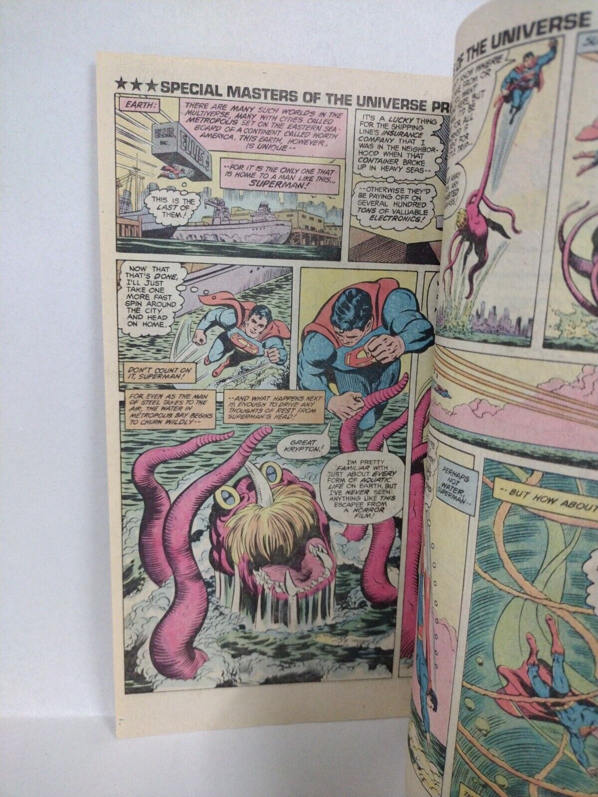 Masters Of The Universe (1982) DC Comics He-Man Preview Superman Appearance