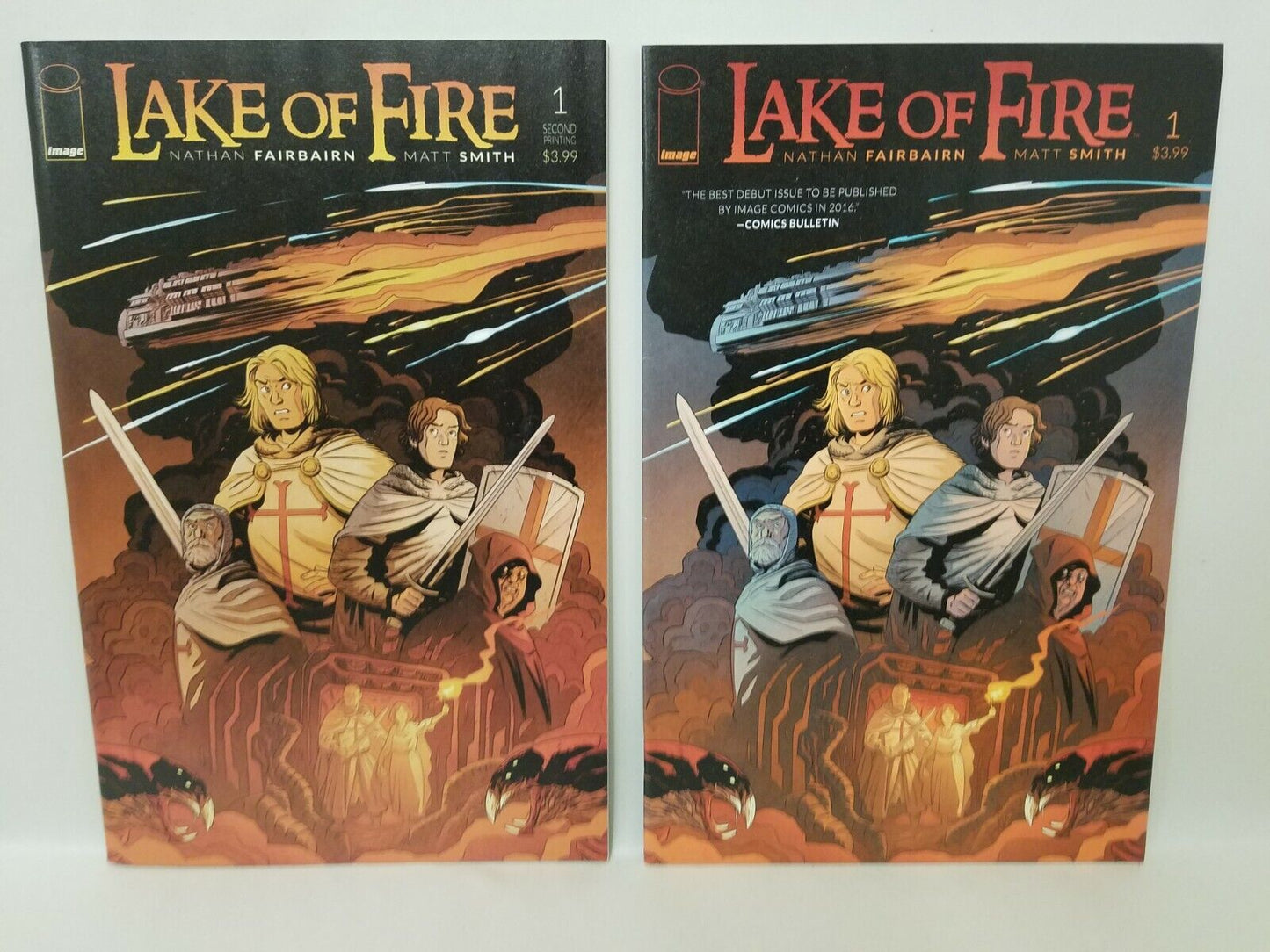 Lake Of Fire (2016) Complete Image Comic Lot Set #1-5 +2nd Print Fairbairn Smith