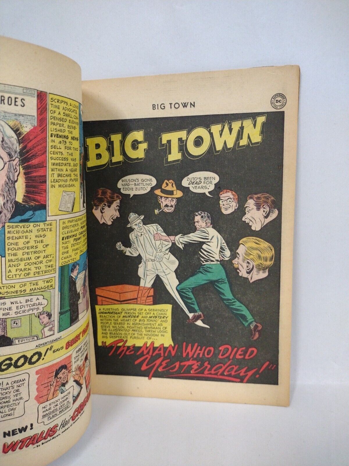 Big Town #8 (1951) DC Comic Golden Age Crime Comic