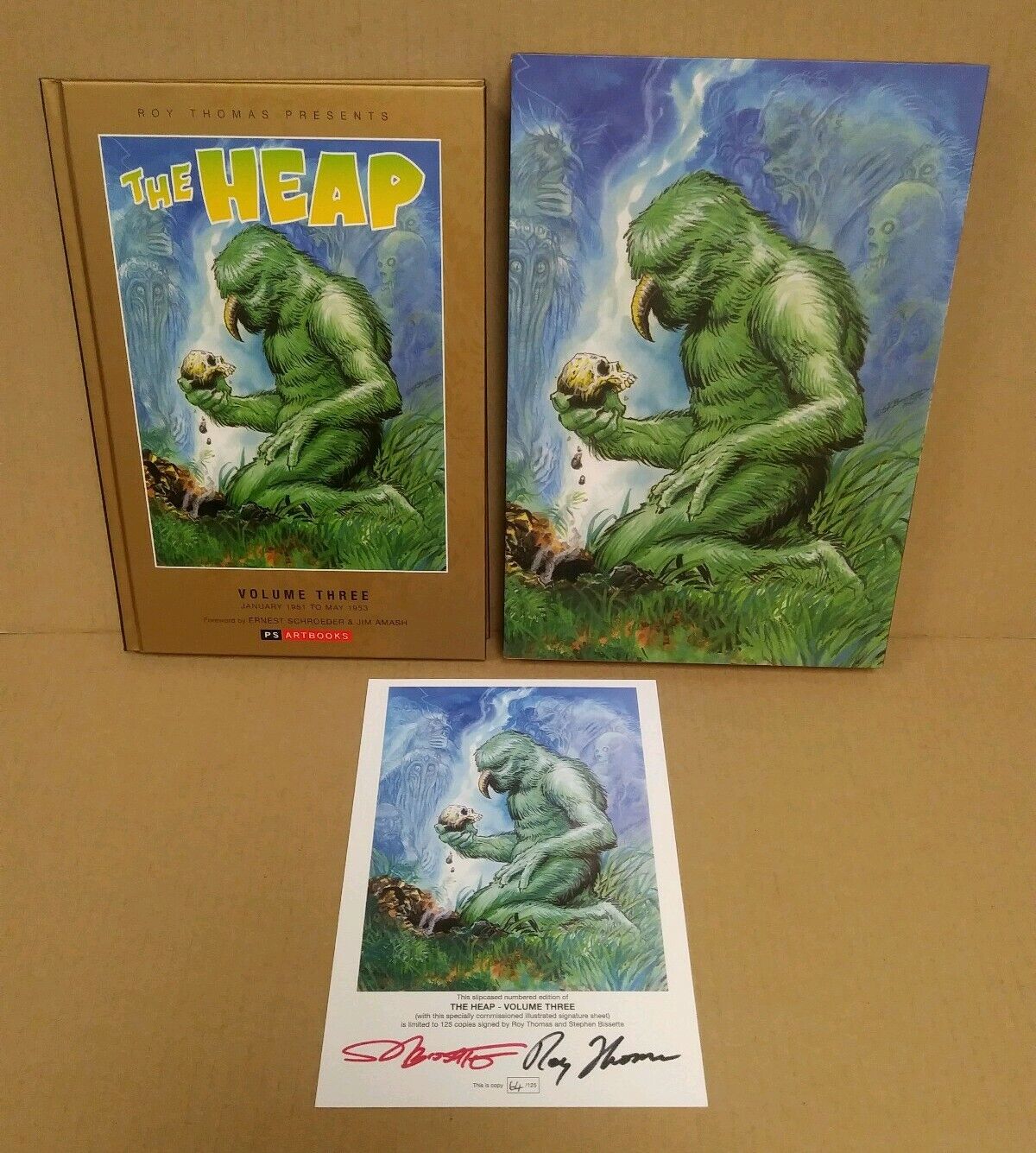 Roy Thomas Presents Heap Vol 3 HC PS Artbook Slipcase Edition Rare Signed 62/125