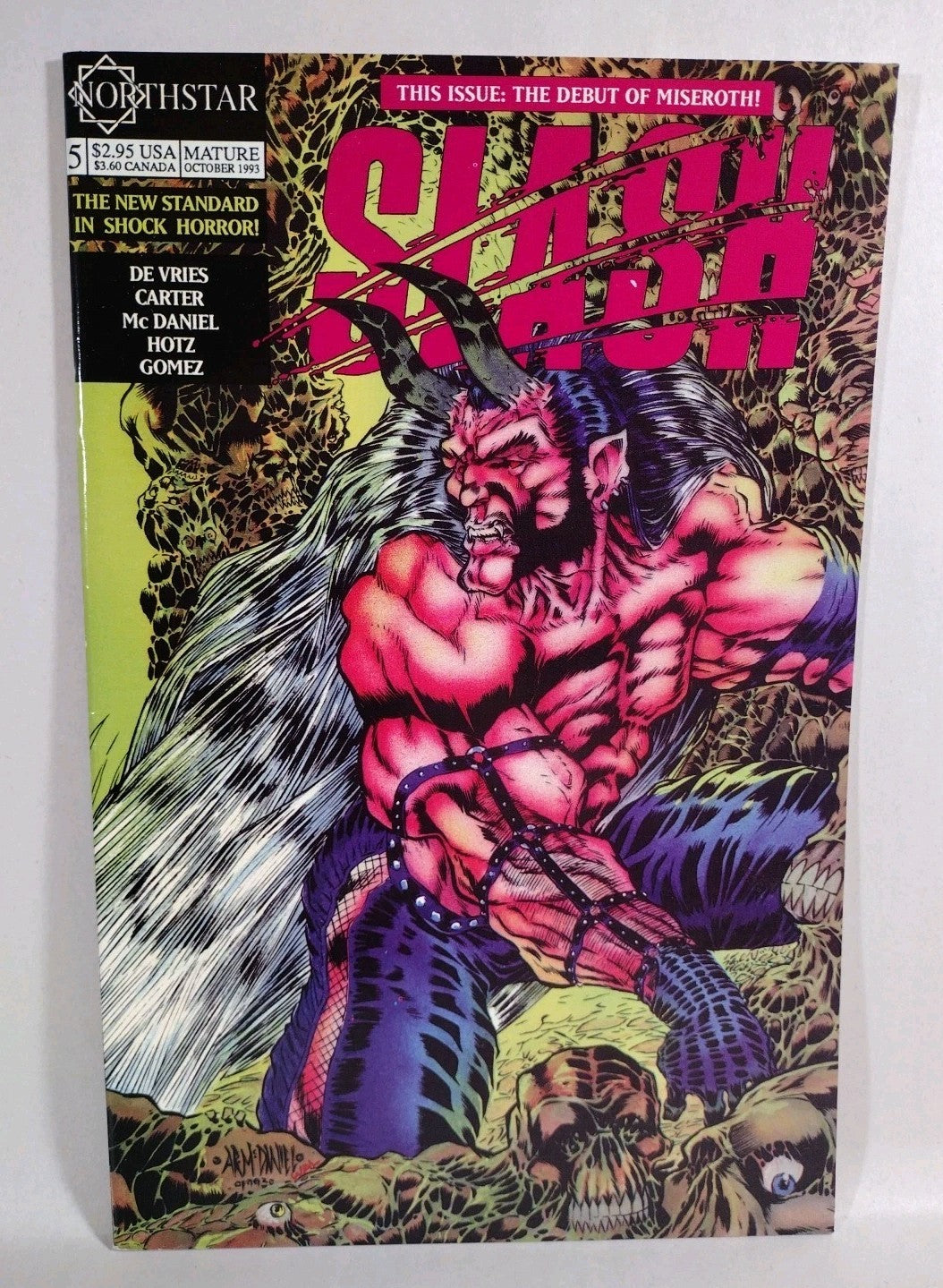 Slash #5 (1991) Arpad Northstar Horror Comic Adam McDaniel Cover Art Last issue