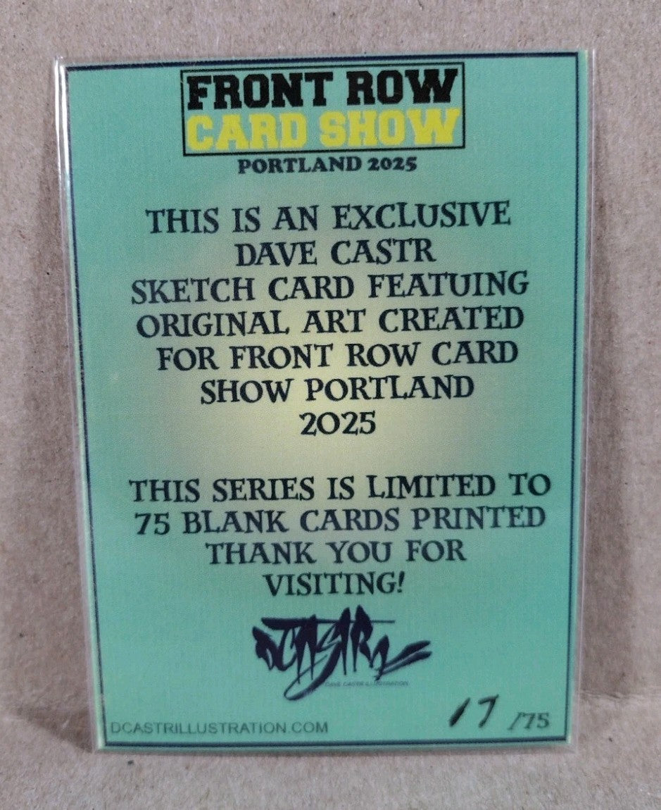 DCastr (2025) Front Row Card Show Exclusive Sketch Card W Original The Maxx Art